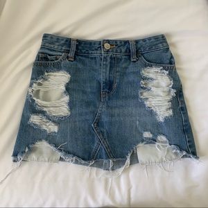 Hollister High Rose Denim Skirt